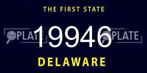 19946 Delaware License Plate