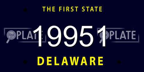 19951 Delaware License Plate
