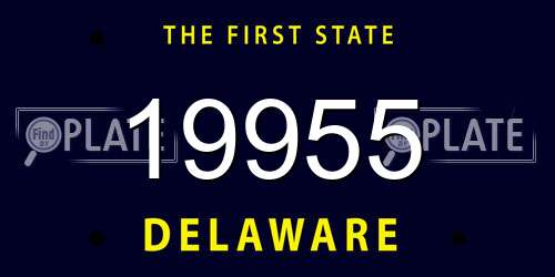 19955 Delaware License Plate