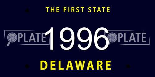 1996 Delaware License Plate