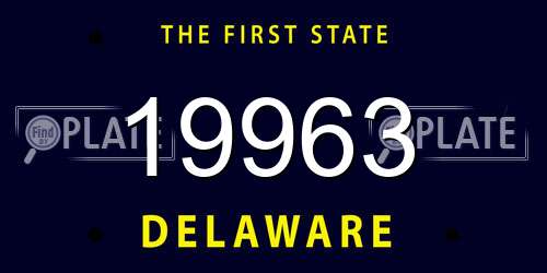 19963 Delaware License Plate