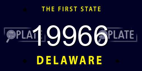 19966 Delaware License Plate