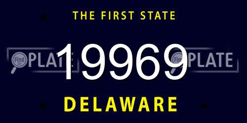 19969 Delaware License Plate