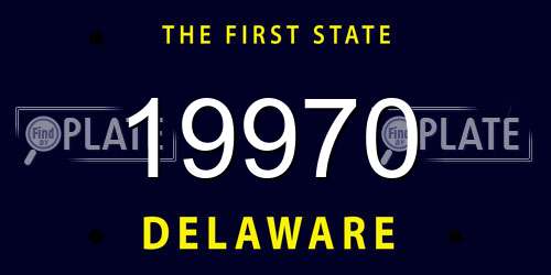 19970 Delaware License Plate