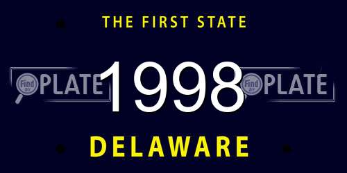 1998 Delaware License Plate