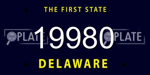 19980 Delaware License Plate