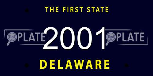 2001 Delaware License Plate