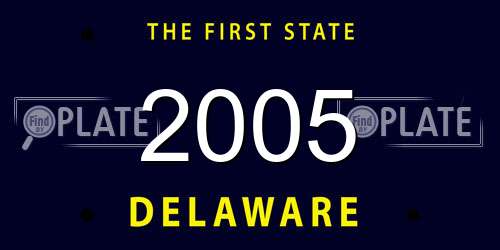 2005 Delaware License Plate
