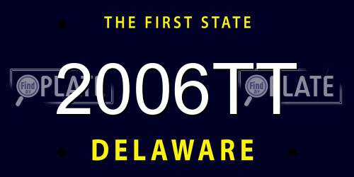 2006TT Delaware License Plate