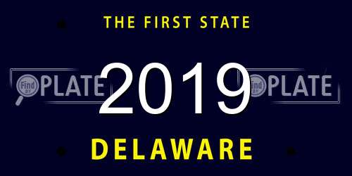 2019 Delaware License Plate