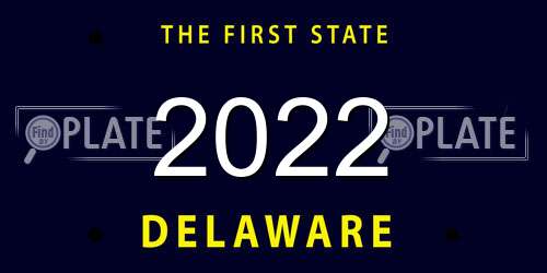 2022 Delaware License Plate