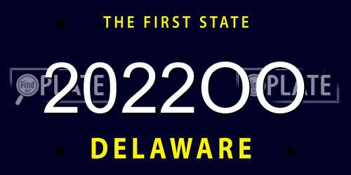 2022OO Delaware License Plate