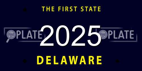 2025 Delaware License Plate