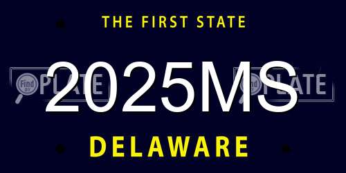 2025MS Delaware License Plate