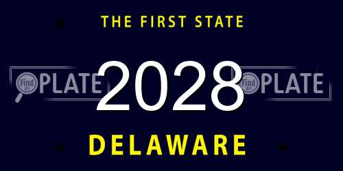 2028 Delaware License Plate