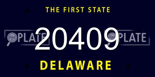 20409 Delaware License Plate