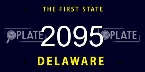 2095 Delaware License Plate