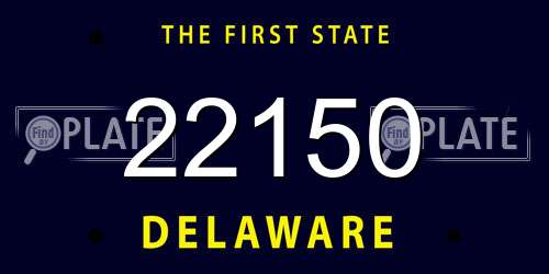 22150 Delaware License Plate