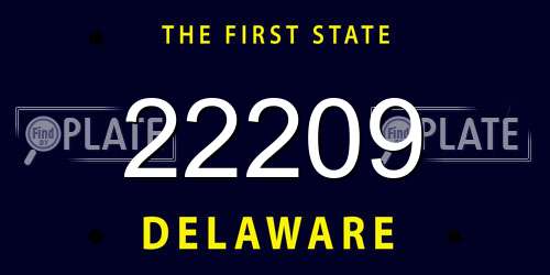 22209 Delaware License Plate