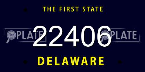22406 Delaware License Plate
