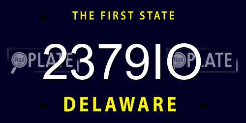 2379IO Delaware License Plate