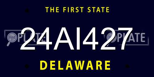 24AI427 Delaware License Plate