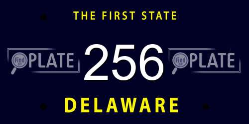 256 Delaware License Plate