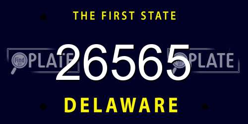 26565 Delaware License Plate