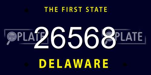 26568 Delaware License Plate