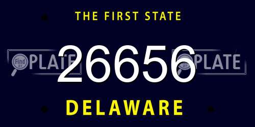26656 Delaware License Plate