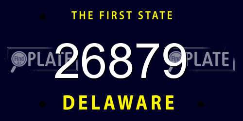 26879 Delaware License Plate