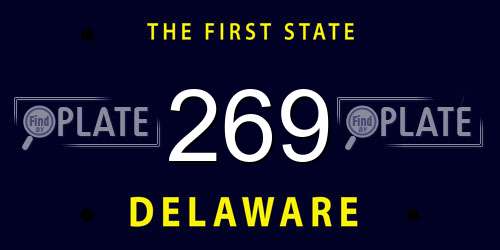 269 Delaware License Plate