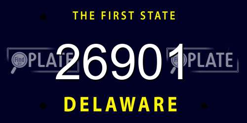 26901 Delaware License Plate