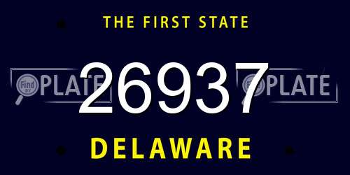 26937 Delaware License Plate