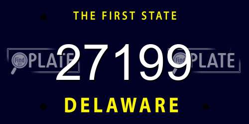 27199 Delaware License Plate