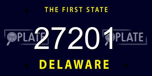 27201 Delaware License Plate