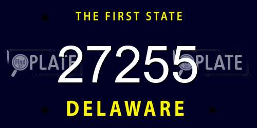 27255 Delaware License Plate