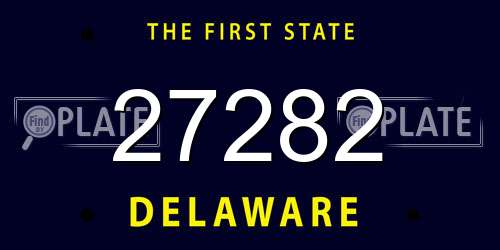 27282 Delaware License Plate