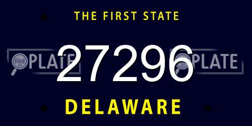 27296 Delaware License Plate