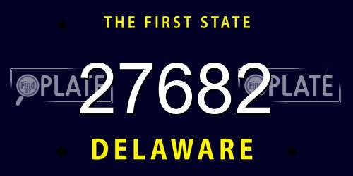 27682 Delaware License Plate