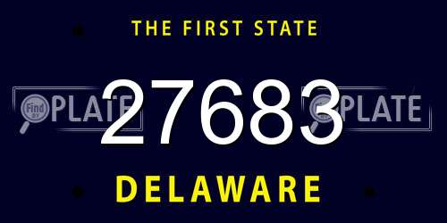 27683 Delaware License Plate