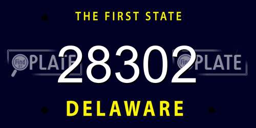 28302 Delaware License Plate
