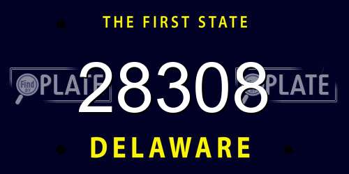 28308 Delaware License Plate