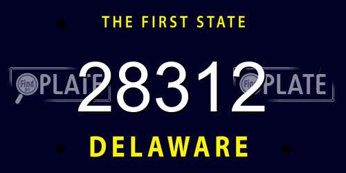 28312 Delaware License Plate
