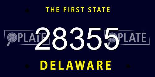 28355 Delaware License Plate