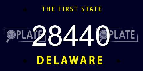 28440 Delaware License Plate