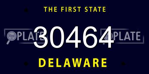30464 Delaware License Plate