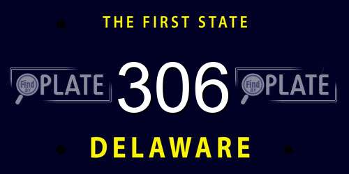 306 Delaware License Plate