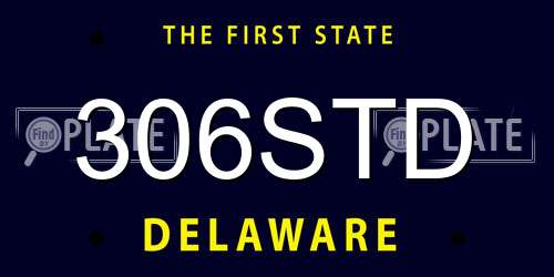 306STD Delaware License Plate