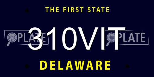 310VIT Delaware License Plate